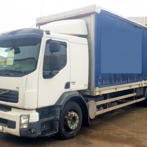 foto EUR5 Volvo 7.5m 19.5t bett lowdeck-kuplung luft seil FE320 pritsche