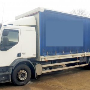 foto EUR5 Volvo 7.5m 19.5t bett lowdeck-kuplung luft seil FE320 pritsche