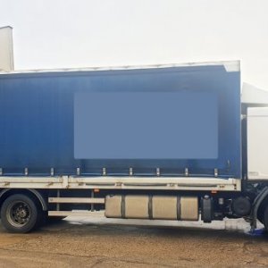 foto EUR5 Volvo 7.5m 19.5t bett lowdeck-kuplung luft seil FE320 pritsche