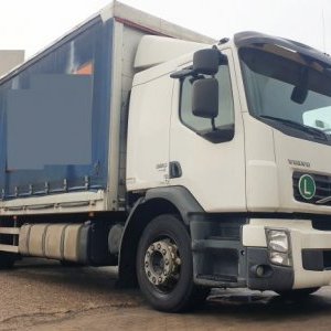 foto EUR5 Volvo 7.5m 19.5t bett lowdeck-kuplung luft seil FE320 pritsche